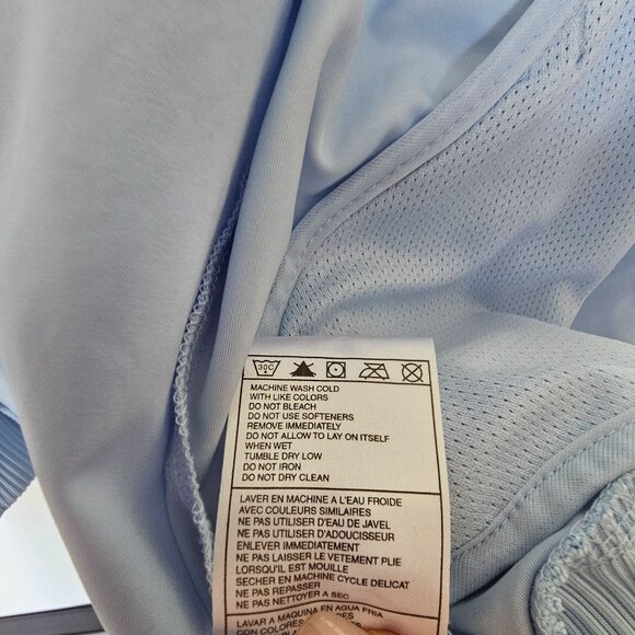 Nike Full-Zip Jacket Size XL Light Blue Chest Swoop Preppy Athletic Athleisure - Picture 6 of 15